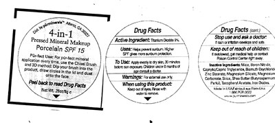Image Of Label (Purmineral Porcelain Spf 15 Label)